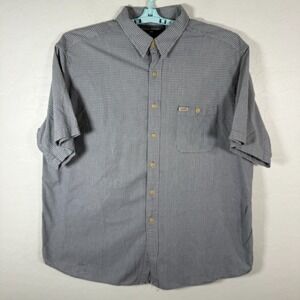 Polo Sport Ralph Lauren Sportsman Shirt Mens 2XL Blue Button Up Check Pocket